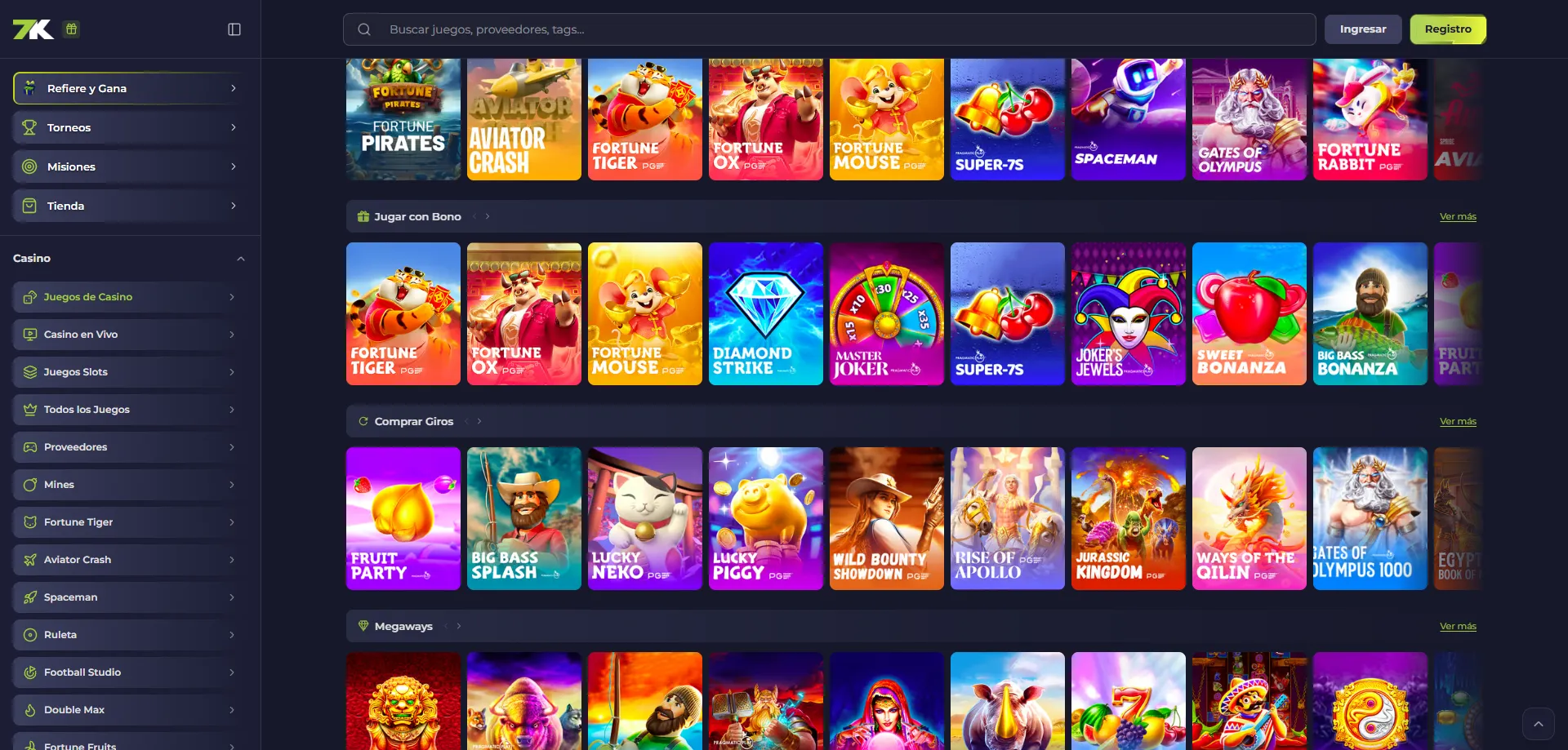 Promociones y bonos adicionales en Bet7k Casino