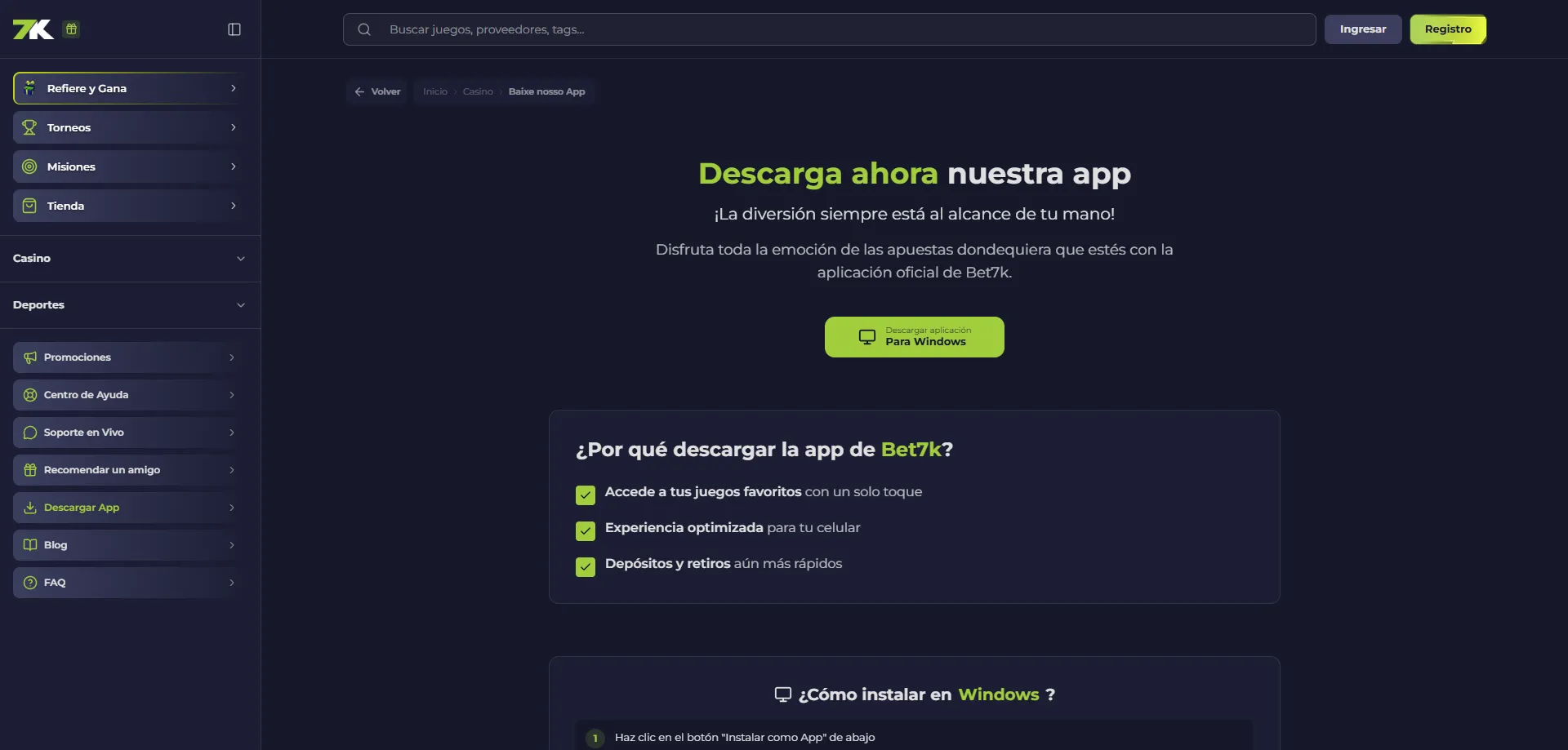 Casino en vivo Bet7k con crupiers reales — ruleta, blackjack, baccarat